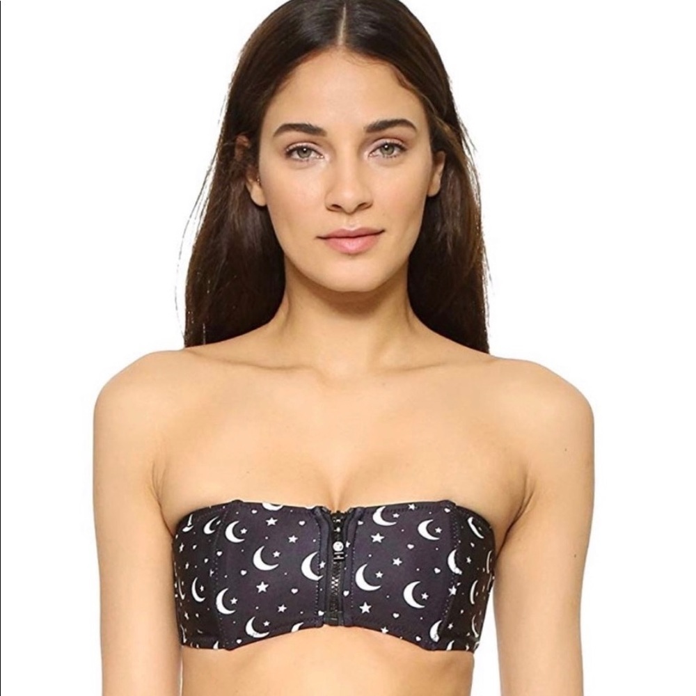 NWOT Wildfox‎ Moon & Stars Bandeau Bikini Top